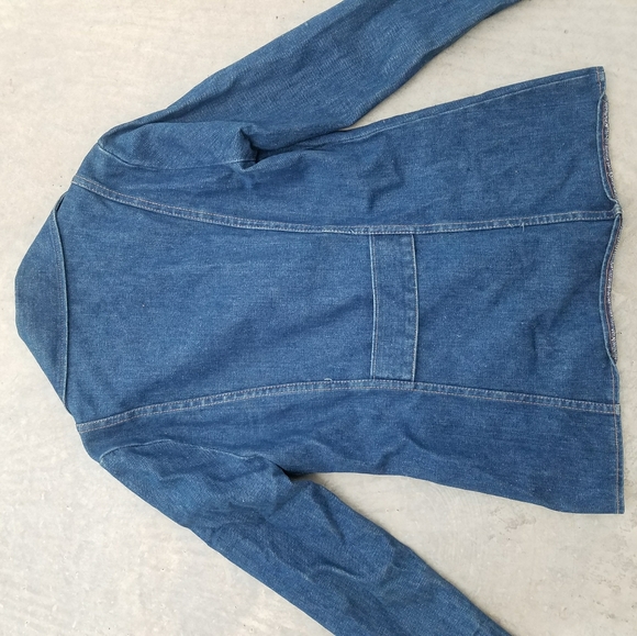 VTG 70's Wrangler Cotton Blue Denim Jacket - Picture 2 of 10